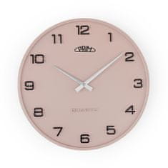 Prim Nástěnné designové plastové hodiny PRIM Bloom III, růžová