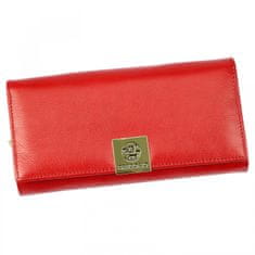 Gregorio Trendy velká dámská kožená peněženka Elvíra, červená
