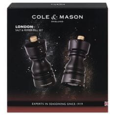 Cole Mason London Chocolate Wood, Precision+, Mlýnek na sůl & Mlýnek na pepř, 130 mm, GS