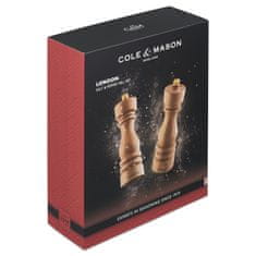 Cole Mason London Přírodní Buk, Precision+, Mlýnek na sůl & Mlýnek na pepř, 180 mm, GS