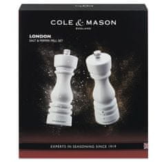 Cole Mason London White Gloss, Precision+, Mlýnek na sůl & Mlýnek na pepř, 180 mm, GS