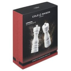 Cole Mason London White Gloss, Precision+, Mlýnek na sůl & Mlýnek na pepř, 180 mm, GS