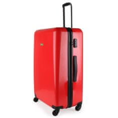 Benetton Skořepinový cestovní kufr Cocoon L 96,5 l červená