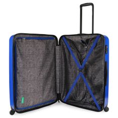 Benetton Skořepinový cestovní kufr Cocoon L 96,5 l modrá