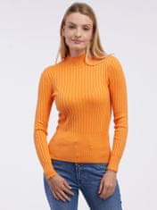 Orsay Oranžový dámský žebrovaný svetr L