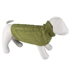 Duvo+ pletený svetr pro psy L 60cm zelený