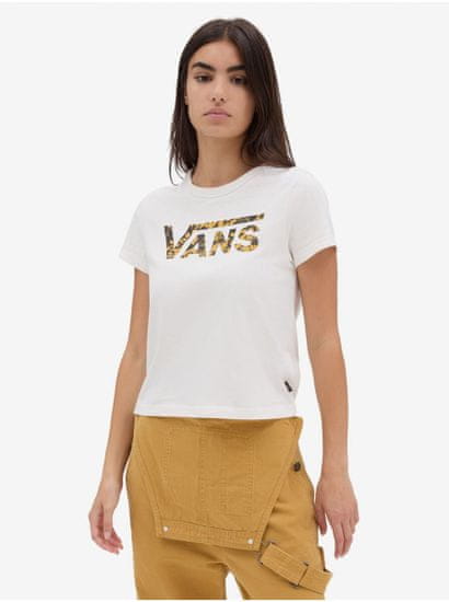 Vans Bílé dámské tričko VANS Warped Floral