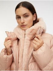 Geox Růžový dámský prošívaný kabát Geox Desya XL