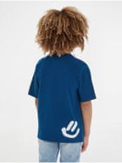 Tommy Hilfiger Tmavě modré klučičí tričko Tommy Hilfiger 116