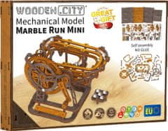 Wooden city 3D dřevěné puzzle Kuličková dráha mini 147 dílků