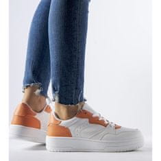 Bílé boty s oranžovými akcenty velikost 39