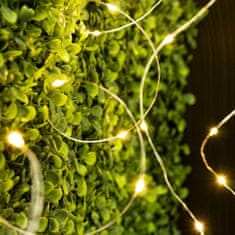 LUMILED Solární zahradní svítidlo LED světelný řetěz 21m Girlanda PASSI s 200x dekorativní LED 3000K Teplá bílá