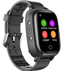 SpyTech 4G LTE náramkové hodinky s možností volání a fotografování - Barva: Černá