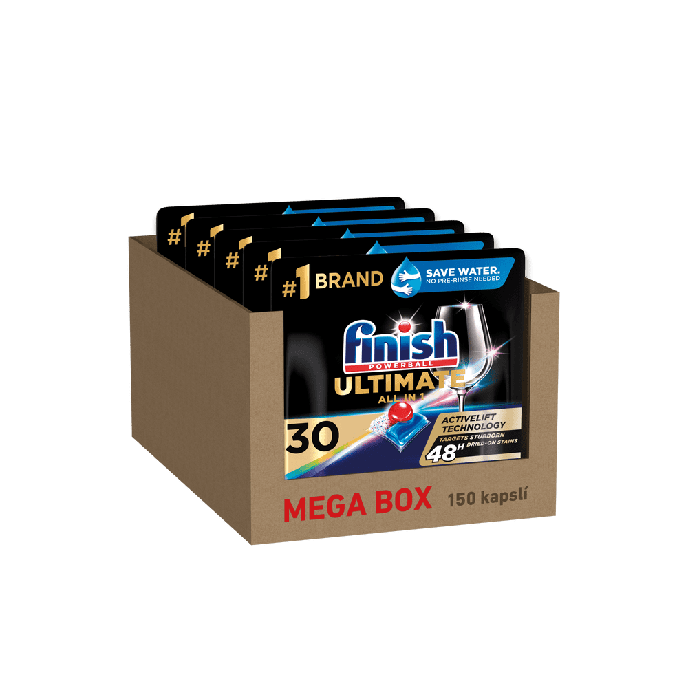 Levně Finish Ultimate All in 1 - kapsle do myčky nádobí 150 ks Mega box
