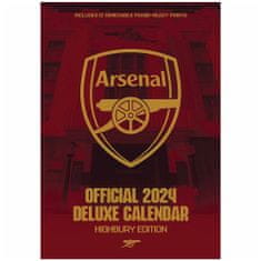 FotbalFans Luxusní kalendář 2024 Arsenal FC, 30x42 cm