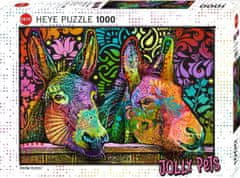 Heye Puzzle Jolly Pets: Oslí láska 1000 dílků