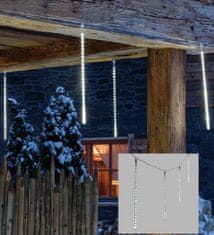 Xmas King XmasKing LED sněžení 10 trubic 50cm x 10m, studená bílá