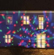 Xmas King XmasKing Vánoční venkovní projektor Kaleidoscop 3x1W barevný, pr.6m z 5m