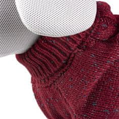 Duvo+ pletený svetr pro psy XS 30cm červený