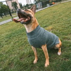 Duvo+ pletený svetr pro psy XL 70cm šedý