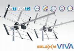 Opticum DVB-T/T2 anténa GALAXY VIVA LTE-700 Triple UHF 15dB, 5G