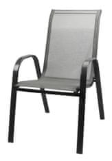 M.A.T. Group židle zahradní 67x55x91cm ocel/textilén ČER