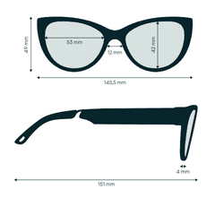 Fauna Fabula Crystal Brown - Sluneční audio brýle ve stylu kočičí oko