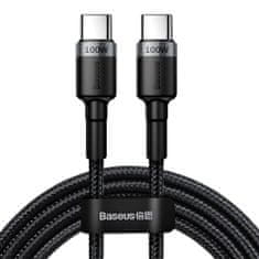 BASEUS Datový Kabel 60W 5A 2m USB-C na USB-C PD 100W Baseus TYP C Quick Charge 3.0 černý