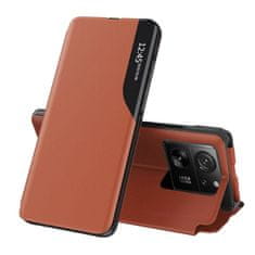 Techsuit Elegantní knižkové pouzdro View Case pro Xiaomi 13T/13T Pro - Oranžová KP30083