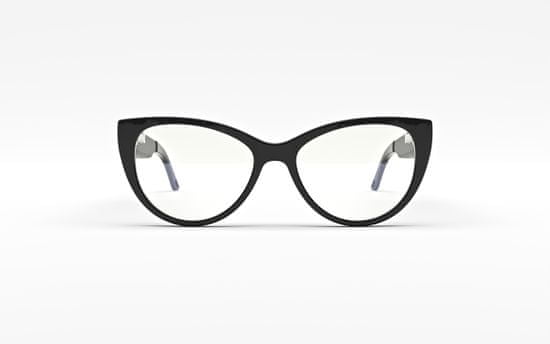 Fauna Levia Black - Audio brýle s filtrem modrého světla ve stylu kočičí oko