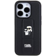 Karl Lagerfeld Originální kryt KARL LAGERFELD hardcase Gripstand Saffiano Karl&Choupette Pins KLHCP14XGSAKCPK for Apple iPhone 14 Pro Max , barva černá