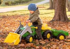 LEBULA Rolly Toys John Deere šlapací traktor s lopatou a přívěsem 2-5 let