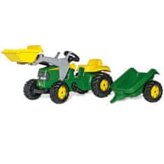 LEBULA Rolly Toys John Deere šlapací traktor s lopatou a přívěsem 2-5 let