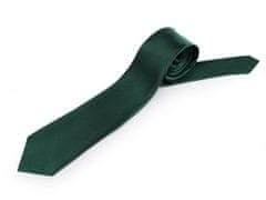 Kraftika 1ks zelená tmavá saténová kravata jednobarevná