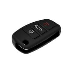 Techsuit – Pouzdro na klíče od auta – Audi A1, A2, A3, A4, A5, A6, A8, Q7 – Černá KP29217