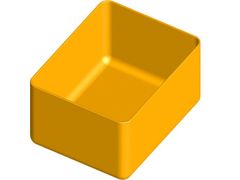 ArtPlast Box do zásuvek a organizérů, 117x90x64mm, žlutý