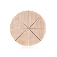Banquet Prkénko krájecí dřevěné na pizzu BRILLANTE 32 x 1,5 cm, sada 3 ks