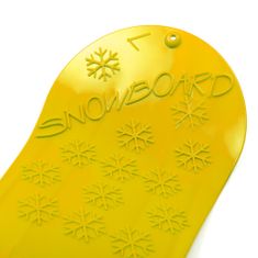 Baby Mix Dětský kluzák na sníh SNOWBOARD 72 cm žlutý