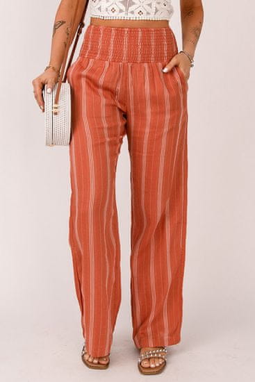 OMG! Dámské elegantní kalhoty Swanhilde oranžová