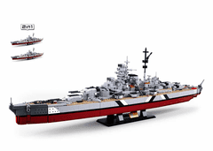 Sluban ModelBricks M38-B1102 Bitevní loď Bismarck 2v1 1:350 M38-B1102