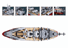Sluban ModelBricks M38-B1102 Bitevní loď Bismarck 2v1 1:350 M38-B1102