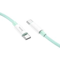 Hoco Datový kabel Hoco (X68) - USB Type-C to USB Type-C, 3A, 1.0m - zelený