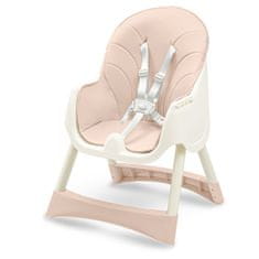 Baby Mix Jídelní židlička Nora dusty pink