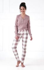 Regina Sensis Sammie růžové dámské pyžamo dlouhé Barva: růžová, Velikost: L