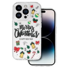 TEL PROTECT Christmas průhledné pouzdro pro iPhone 14 Pro Max - vzor 3 Vánoční ozdoby