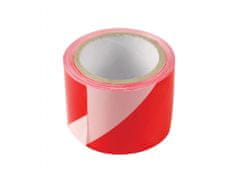 Extol Craft Páska výstražná červeno-bílá, 75mm x 250m, PE