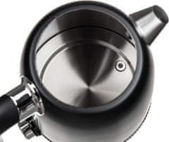 ACTIVER Konvice nerezová s termostatem RUBIS 1,7 l, 1850-2200W, otočná o 360st., černá