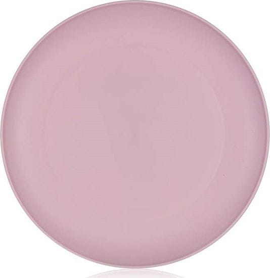 Banquet Talíř plastový mělký CULINARIA 23,5 cm, růžový