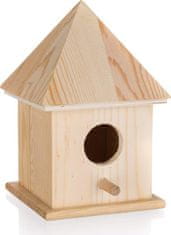 HOME DECOR Ptačí budka dřevěná 10,4 x 10,4 x 15,5 cm