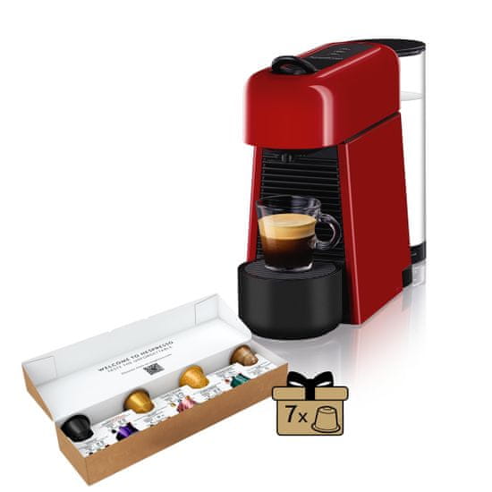 Nespresso kávovar na kapsle De´Longhi Essenza plus, červený EN200.R